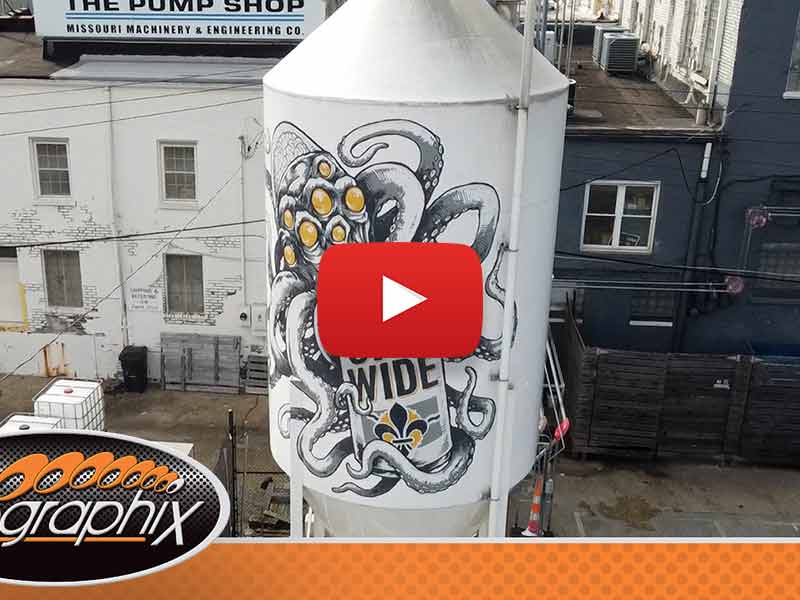 4 Hands Brewery Silo Wrap YouTube Video