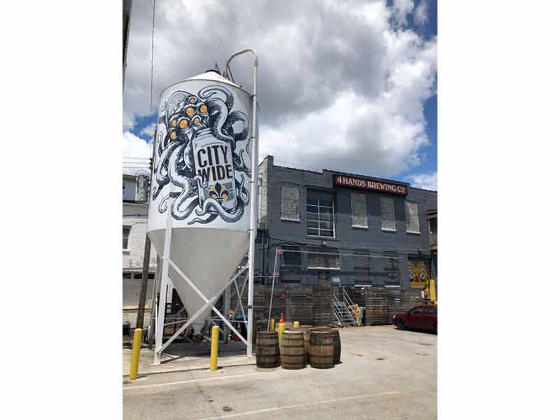 4 Hands Brewery Silo Wrap