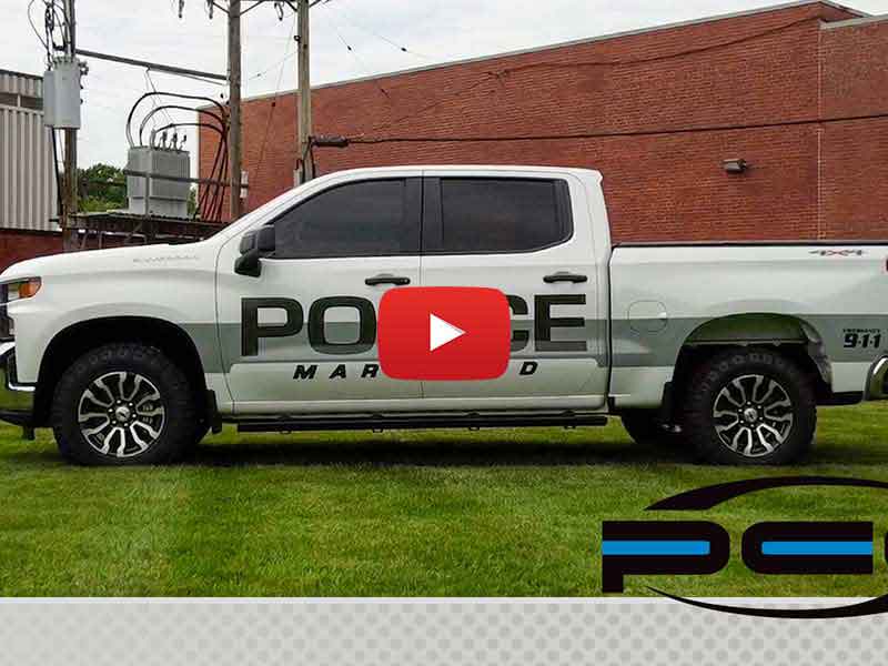 Marquand Police Truck Wrap