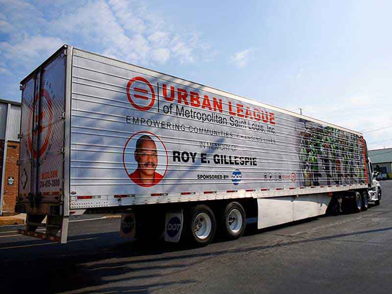 Urabn League Tractor Trailer Wrap