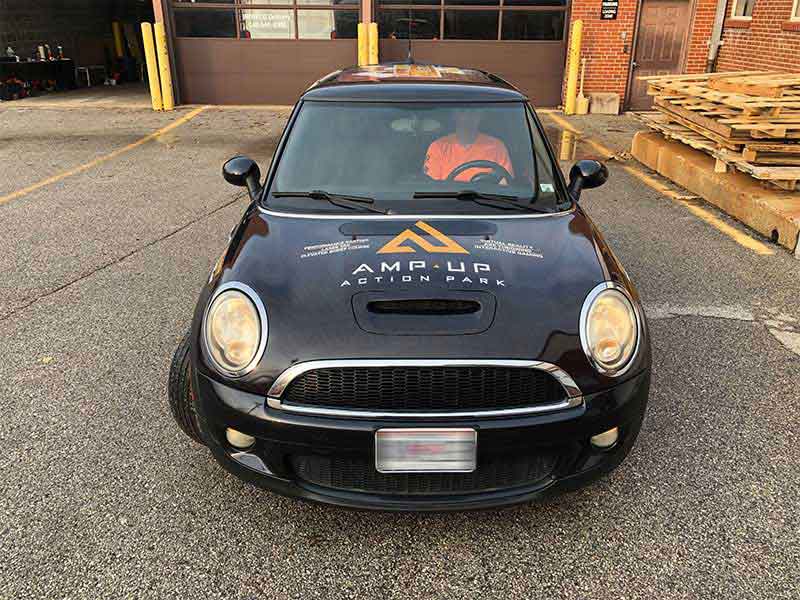 Amp Up Action Park Mini Cooper Wrap