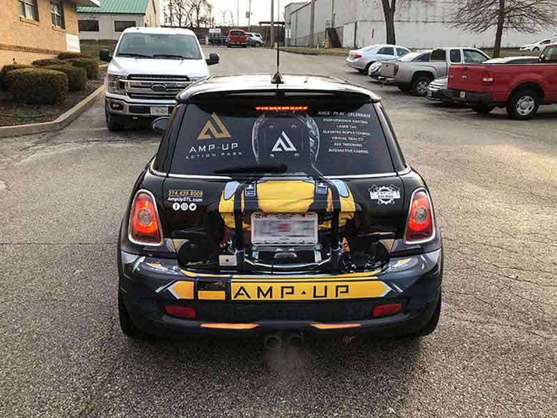 Amp Up Action Park Mini Cooper Wrap