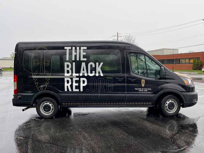 The Black Rep Fleet Vehicle Wrap