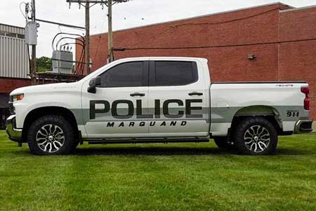 Marquand Police Truck Wrap