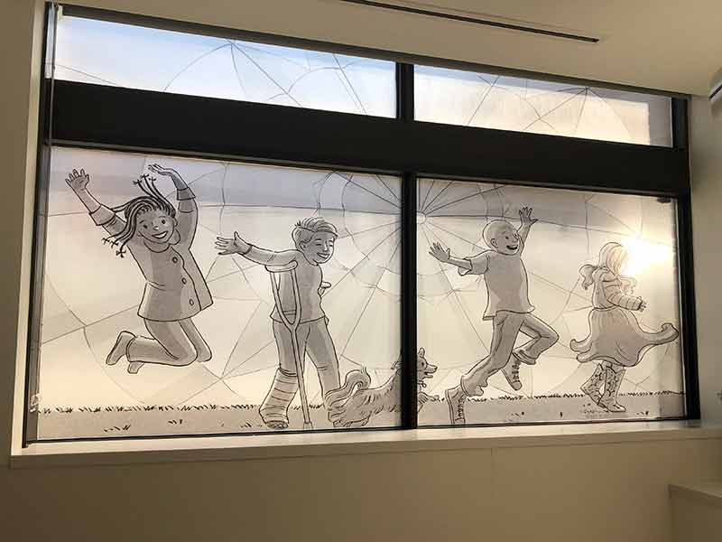 Young Athletes Center Wall Mural