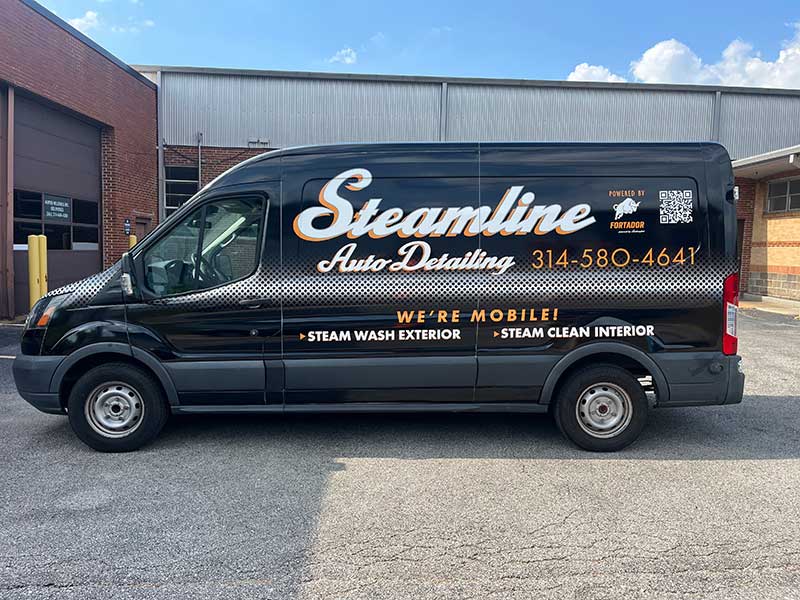 Steamline Auto Detailing full van wrap