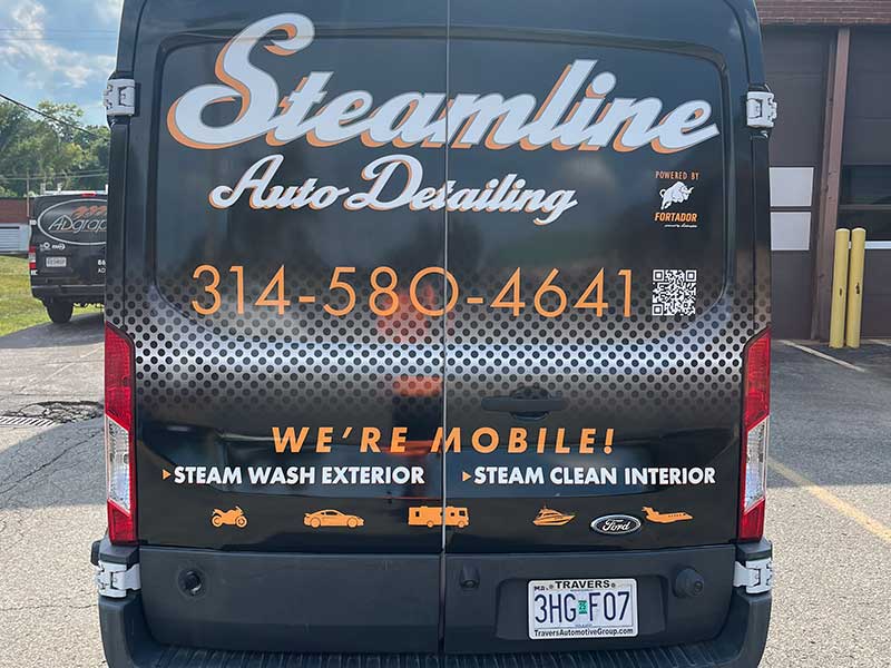 Steamline Auto Detailing full van wrap