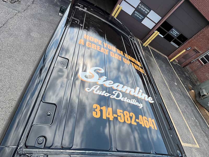 Steamline Auto Detailing full van wrap