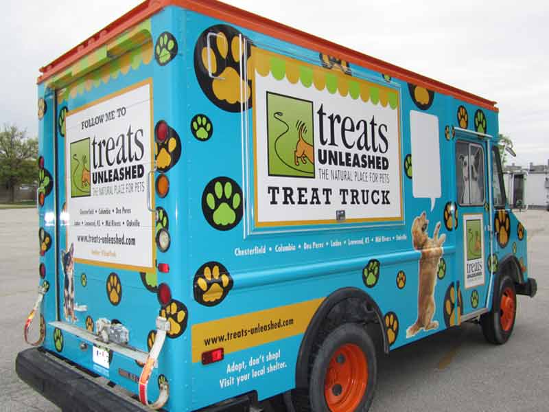 Treats Unleashed Food Truck Wrap